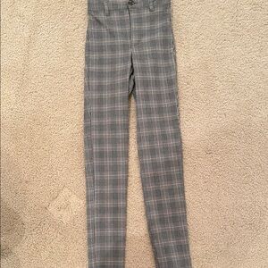 Garage Gray Plaid Pants